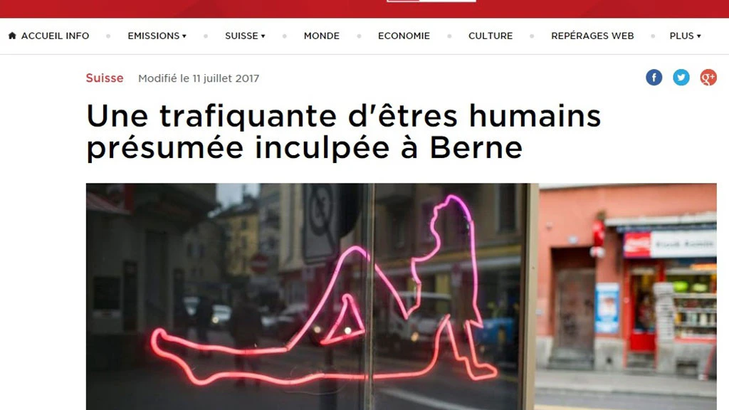 Plusieurs médias vont relayer le cas, ici la RTS