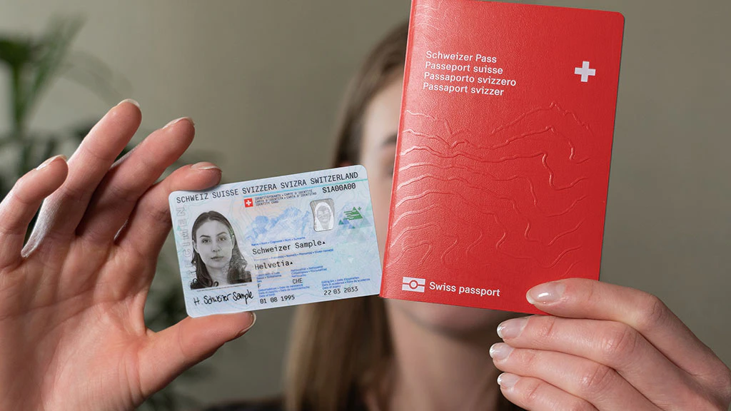 The Swiss passport and the identitiy card