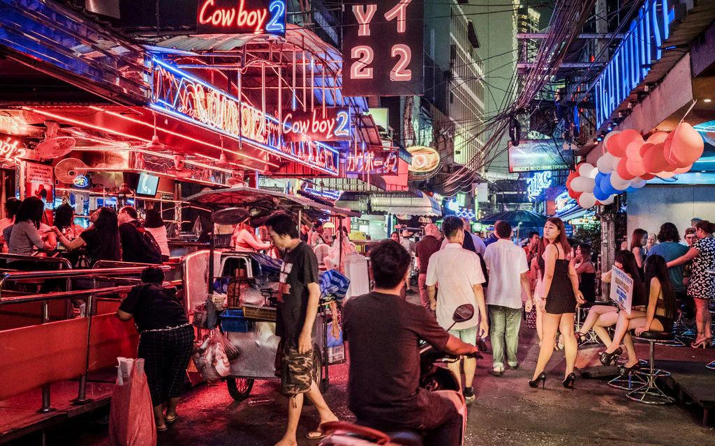 Das Quartier Soi Cowboy in Bangkok.