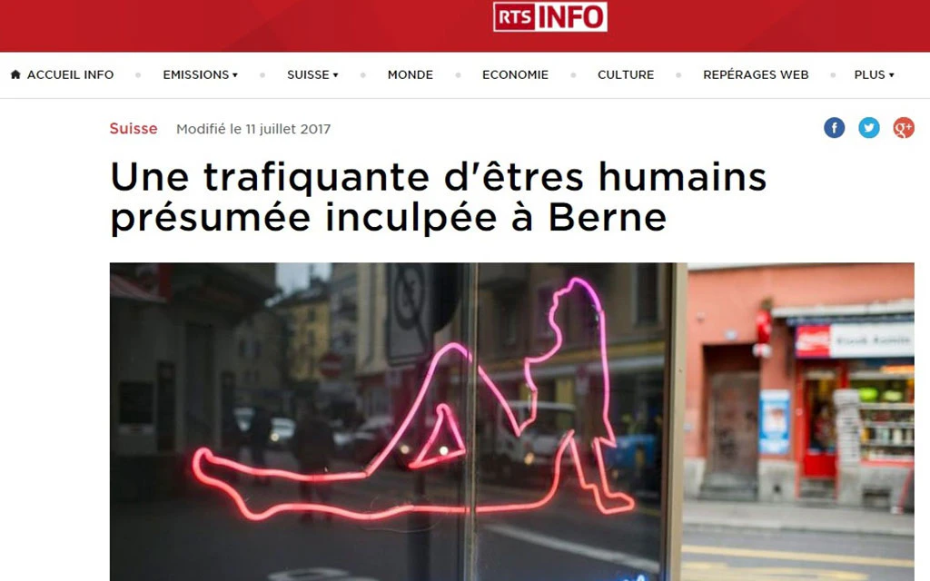 Diversi media (qui la RTS) parlano del caso